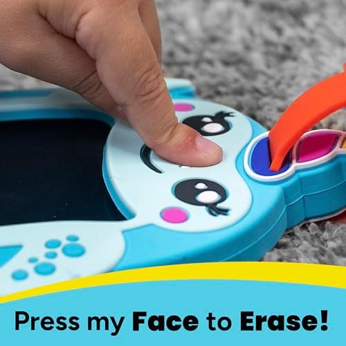 Boogie Board Sketch Pals Rosy Maple Moth 4” LCD Writing Tablet for Kids – Reusable Mess-Free Drawing Pad with Tethered Stylus – Clip-On Travel Doodle Board Toy – Ages 3+