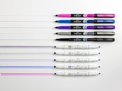 Zebra Pen Creative Set, MILDLINER & SARASA Fineliner, Assorted, 10-Pack