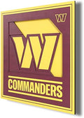 YouTheFan NFL Washington Commanders 3D Logo Series Wall Art