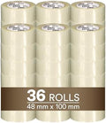Scotch High Tack Box Sealing Tape 311+, Cold Shipping, Freezer Storage, Clear Color, 48 mm x 100 m, 36/Case