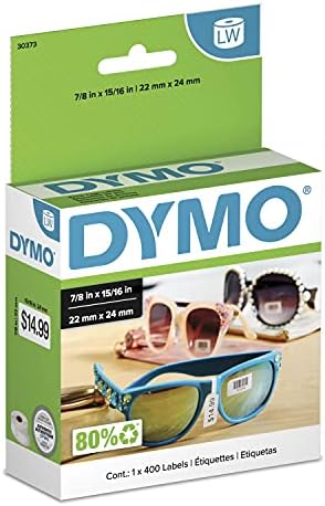 DYMO Authentic LW Price Tag Labels DYMO Labels for LabelWriter Printers White 15/16" x 7/8" 1 Roll of 403