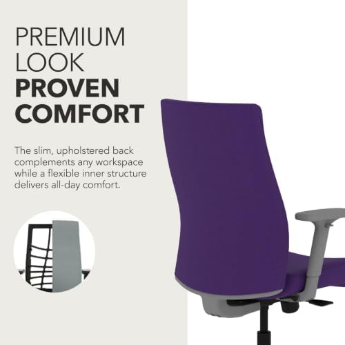 HON Ignition 2.0 Ergonomic Office Chair, Lumbar Support, Desk Chair, Iris