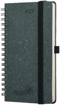 POPRUN 2027 Recycled Pocket Planner (Slim Size 3.5'' x 6.5'') Calendar Book