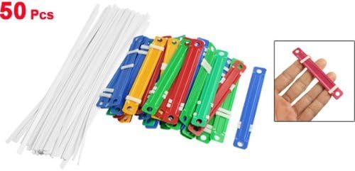 XYWHPGV Plastic Office School Binding Two-Piece Document Paper Fastener Colorful Plastic Pack of 50(df378 73324 1f40b b6133 354e1 de5d5