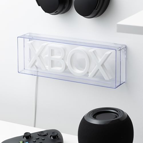 Paladone Xbox LED Neon Light, Free Standing or Wall Mountable Gaming Desk Accessories, Game Room Decor & Gift for Gamers, 11.7" Wide
