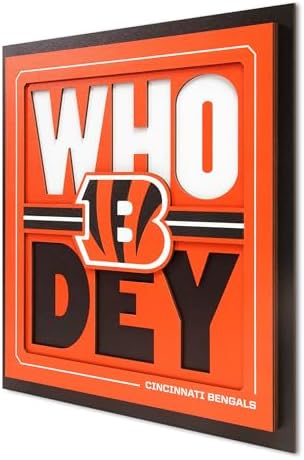 YouTheFan NFL Cincinnati Bengals Slogan Series 3D Wall Art