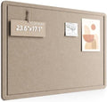 Fluxynara 23.6" x 17.1" Bulletin Board, Taupe