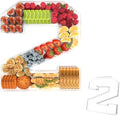 13.8" Acrylic Number Charcuterie Tray, Fillable Charcuterie Box (Number 2)
