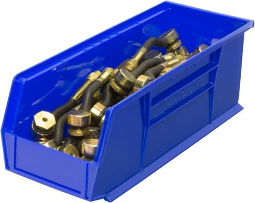 Akro-Mils 30234 AkroBins Plastic Storage Bins, 15"x5"x5", Blue, 12-Pack