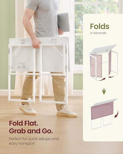 VASAGLE Folding Desk, Small Computer Desk, Foldable Table 31.5 Inch