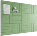 Bumusty 48" x 36" Large Cork Board Alternative, Moss Green