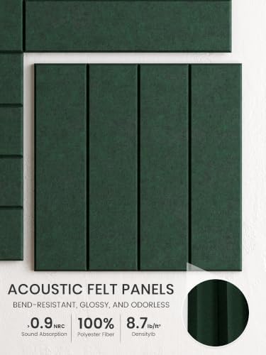 Bumusty 48" x 36" Large Cork Board Alternative, Pine Green