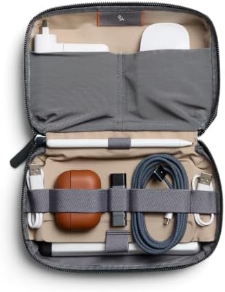 Bellroy Tech Kit (Tech Accessories Organizer Pouch, Zipper Closure Design, Stores Power Bank, Phone Charger, Cables & More, Internal)