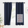 NICETOWN Bedroom Sound Reducing Curtains 2 Panel Set, Cold, Heat, and Nearby Highway Noise Blocking Drapes, Inside Detachable Felt Liner 100% Blackout Curtains for Daytime Sleep (Navy, 63" Long)
