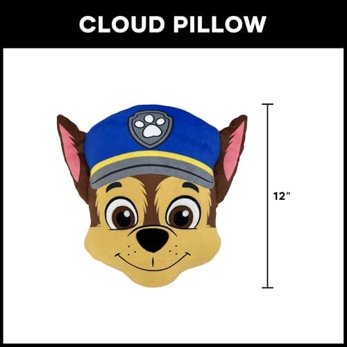 Northwest Paw Patrol Happy Chase Cloud Pillow 12" – Plush Kids Stuffed Toy, Paw Patrol Room Decor, Soft for Boys & Girls, Gift for Kids