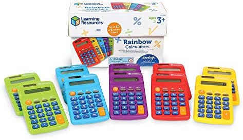 Learning Resources Rainbow Calculators