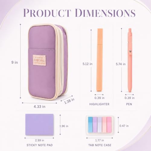 Aesthetic School Supplies Pen Highlighter - Bible Writing Correction Set | 27 Pcs Cute Stationery Set Bible Note Taking Supplies Aesthetic Highlighter Pencil Case Bag Study Supplies for School College