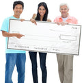 Giant Check (38 x 16 inches - X-Large Size) - Big Checks for Presentations, Awards, Donations, Ceremonies and Events