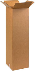 BOX USA 10 x 10 x 36 Corrugated Cardboard Boxes, Tall 10"L x 10"W x 36"H, Pack of 25 | Shipping, Packaging, Moving, Storage Box for Home or Business, Strong Wholesale Bulk Boxes