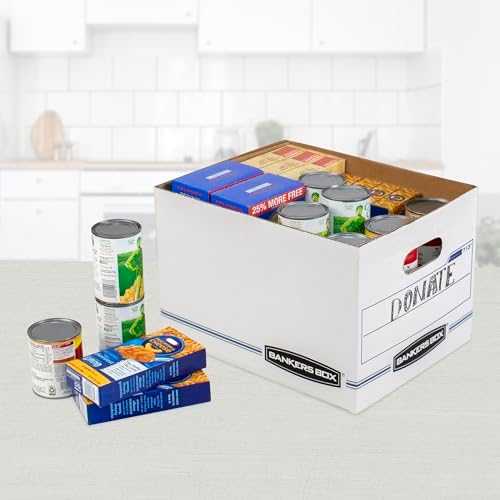 Bankers Box 30-Pack Basic-Duty File Storage Box with Lid, Letter/Legal | Tame everyday paperwork with affordable file boxes, lift-off lids, and reinforced handles for simple record storage.