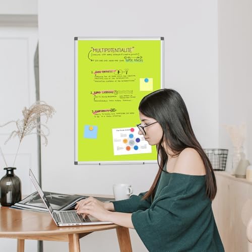 Double-Sided White Board Dry Erase Magnetic Whiteboard Wall 24x18 Green