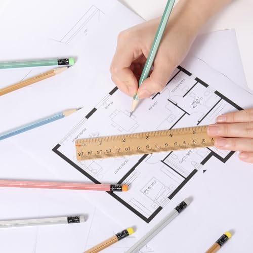 TecUnite 120 Pcs HB Pencils #2 Unsharpened Wood Cased Pencils with Eraser Hexagonal Pencil Cute Graphite No 2 Pen for Adults Gifts Exam School Office Sketching Learning (Multicolor)