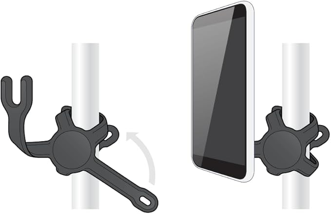PopSockets Flexible Phone Mount & Stand- Black | Flex Mount & Tripod, Content Creators, Hands-Free, Black, Electronic Accessories, For iPad/Kindle/iPhone/Android