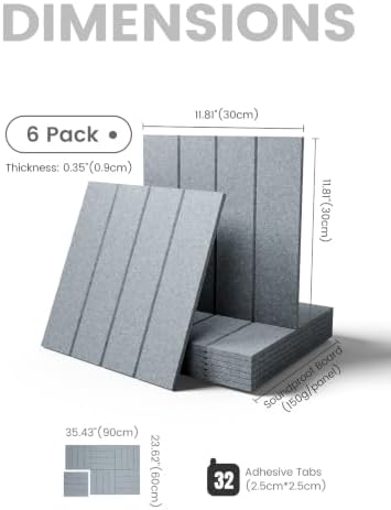 Fluxynara Felt Bulletin Board & Cork Board Alternative, Blue Gray