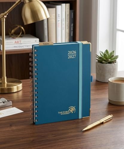 POPRUN 2026-2027 Weekly Planner 6.25" x 8.5" Weekly and Monthly Planner