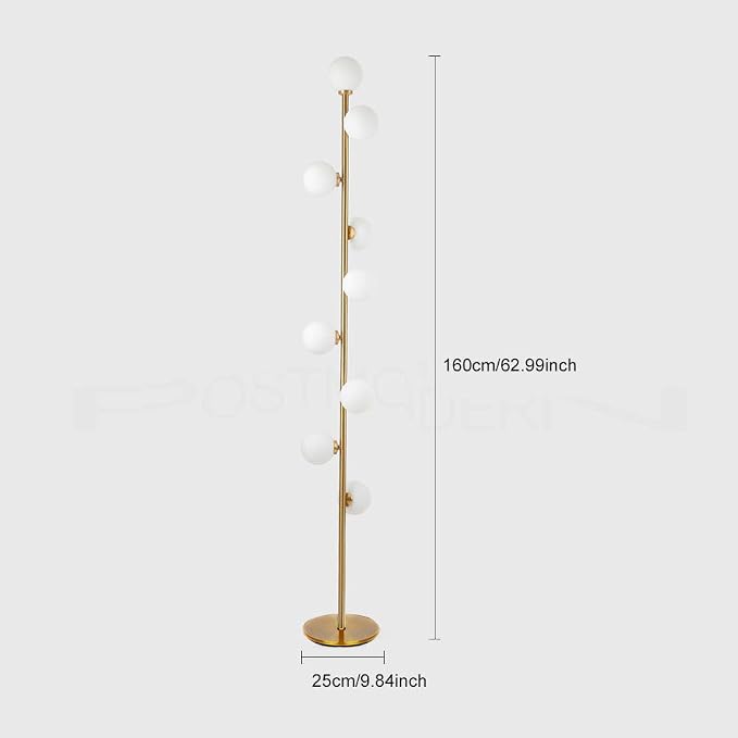 Hsyile Lighting KU300198 Cozy Elegant Modern Creative Floor Lamp for Living Room,Bedroom,Office,9 Lights