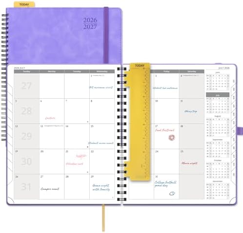 POPRUN 2026-2027 Monthly Planner, Large 8.5" x 10.5", 18 Month Calendar