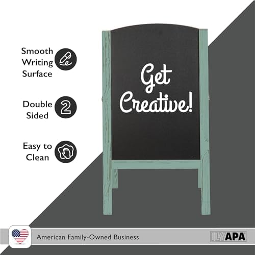 Ilyapa A Frame Chalk Board Easel Sign 20x40 in - Sandwich Signs Outdoor