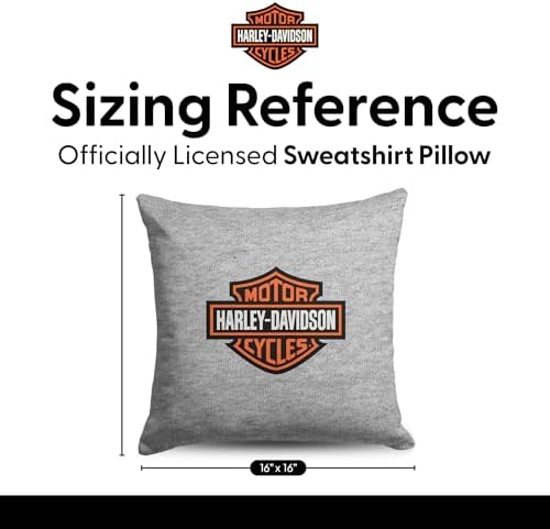 Northwest Harley-Davidson Classic Logo Sweatshirt Pillow, 16 x 16 in