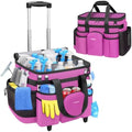 Ytonet Large Cleaning Caddy with Wheels, Cleaning Supplies Organizer