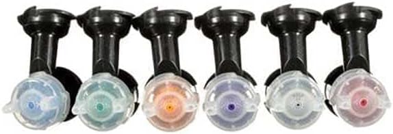 3M Performance Gravity HVLP Atomizing Head Variety Kit, 26730, Pack of 6 | Incl. sizes 1.2; 1.3; 1.4; 1.6; 1.8; 2.0; for use with Performance Spray Gun PPS 2.0 Paint Cups; Black