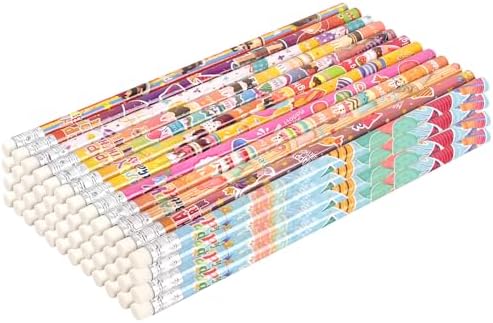 Birthday Pencils 48 Pack #2 HB with Eraser Kids Party Favors Supplies