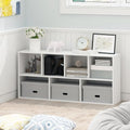 Furinno LUDER Book Shelf, 7-Cube Bookshelf, Bookcase with Open Shelves, 9.4 x 19.5 x 41.7, Easy Assembly, for Living Room, Bedroom, Home Office, Plain White