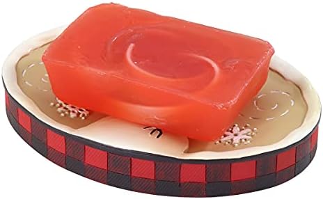 Avanti Linens - Soap Dish, Resin Countertop Accessories, Christmas Decorations (Snowmen Gathering Collection)