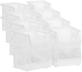 Akro-Mils 30210 AkroBins Plastic Storage Bins,Space-Saving Stackable Bins for Garage,Pantry,Craft Organization,5-Inch x 4-Inch x 3-Inch,Clear,(Pack of 24)