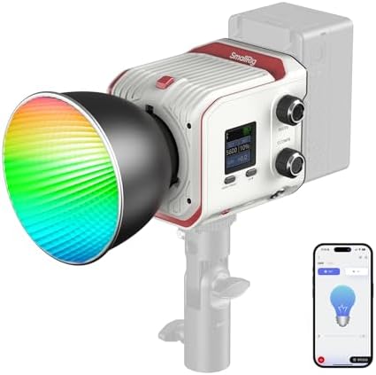 SmallRig RC 100C RGBWW COB Video Light, Portable 100W Continuous Lighting
