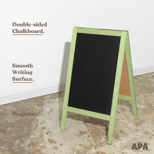 Ilyapa A Frame Chalk Board Easel Sign 40x20 in - Sandwich Signs Outdoor