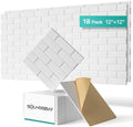 Soundsbay 18-Pack Brick Acoustic Panels, Self-Adhesive, 12"X12"