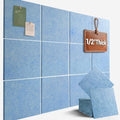 48" x 36" Large Felt Bulletin Board 1/2" Thick, Light Blue