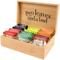 Two Leaves and a Bud Organic Tea Sampler in 6-Slot Bamboo Presentation Box
