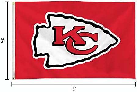 NFL Rico Industries Standard 3' x 5' Banner Flag Single Sided - Indoor or Outdoor - Home Décor