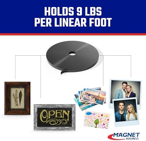 Master Magnetics-ZGN30PBX Flexible Magnet Strip, Plain, No Laminate 1/16" Thick, 3/4" Height, 100 Feet, 1 Roll