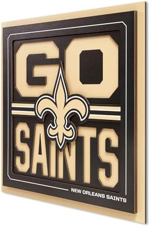 YouTheFan NFL New Orleans Saints Slogan Series 3D Wall Art