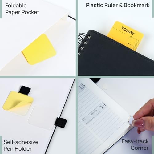 POPRUN Pocket Planner 2026-2027 (Size 4''x6.25'') Academic Pocket Calendar