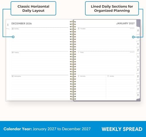 Blue Sky 2027 Weekly & Monthly Planner Calendar, 8.5"x11", Tula