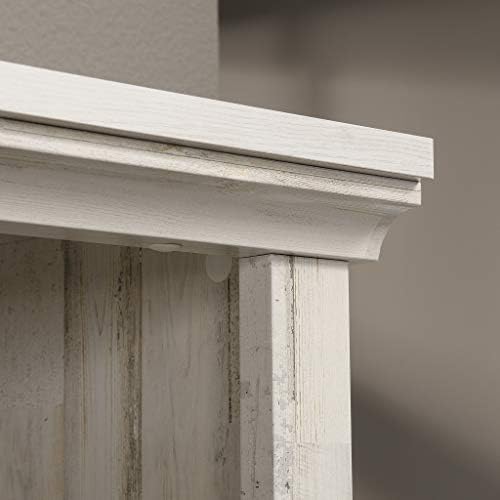 Sauder 5 Tier Book Shelf Wooden Bookcase Multipurpose Bookshelf for Home Office, Living Room, in White Plank
